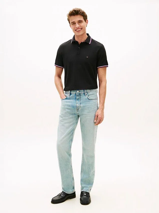 Polo Tommy Wicking de corte regular Polo Tommy Wicking de corte regular