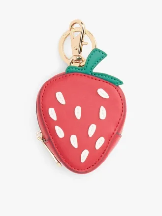 Porta-moedas com morango para bolsa
