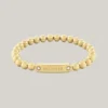 Pulseira com contas de metal Monotype