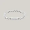 Pulseira com contas de metal Monotype