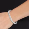 Pulseira com contas de metal Monotype