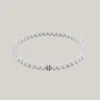 Pulseira com contas metálicas às riscas Pulseira com contas metálicas às riscas