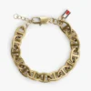 Pulseira com corrente de elos marítimos banhada a ouro