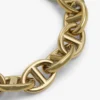 Pulseira com corrente de elos marítimos banhada a ouro