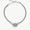 Pulseira com corrente e nó náutico Pulseira com corrente e nó náutico