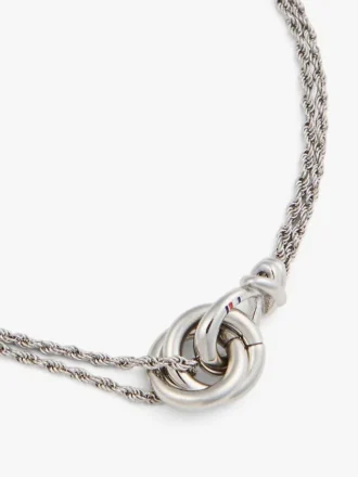 Pulseira com corrente e nó náutico