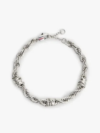 Pulseira com corrente em corda náutica