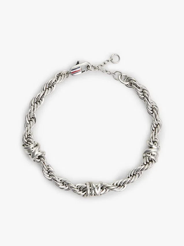 Pulseira com corrente em corda náutica Pulseira com corrente em corda náutica
