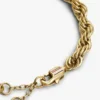 Pulseira com corrente em corda náutica Pulseira com corrente em corda náutica