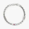 Pulseira com elos em forma de bandeira