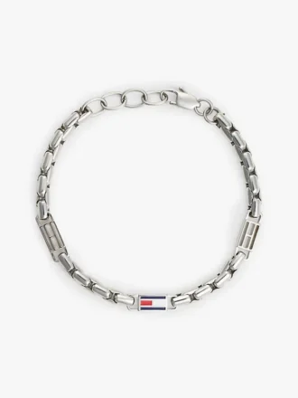 Pulseira com elos em forma de bandeira