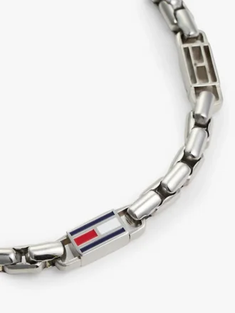 Pulseira com elos em forma de bandeira