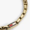 Pulseira com elos em forma de bandeira