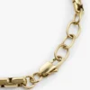 Pulseira com elos em forma de bandeira