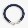 Pulseira de couro trançado