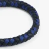 Pulseira de couro trançado