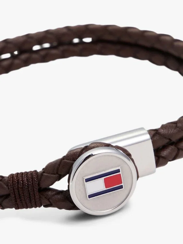 Pulseira de couro trançado Pulseira de couro trançado