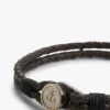 Pulseira de couro trançado náutico Pulseira de couro trançado náutico