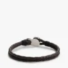 Pulseira de couro trançado náutico Pulseira de couro trançado náutico