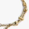 Pulseira de Duas Camadas com Pingente em Forma de Coração Pulseira de Duas Camadas com Pingente em Forma de Coração