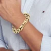 Pulseira de elos grossos