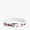Pulseira de silicone com riscas exclusivas