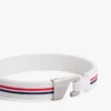Pulseira de silicone com riscas exclusivas