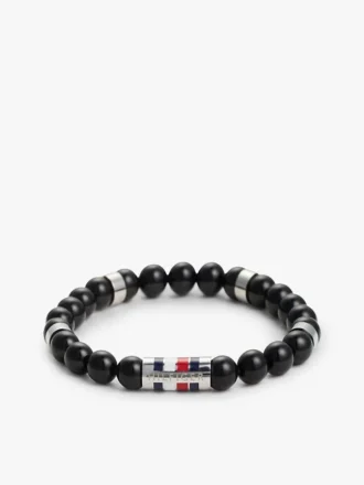 Pulseira elástica com contas