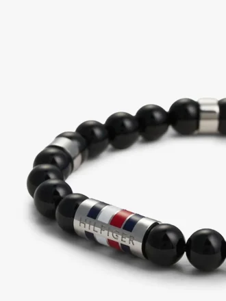Pulseira elástica com contas