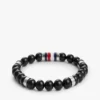Pulseira elástica com contas