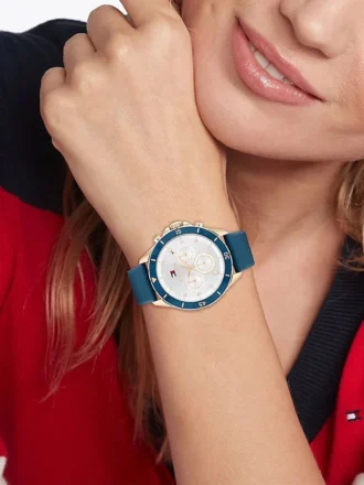 Relógio Boyfriend com mostrador branco de 40 mm