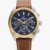 Relógio cronógrafo com bracelete em pele de 40 mm Relógio cronógrafo com bracelete em pele de 40 mm