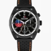 Relógio cronógrafo com bracelete em pele de 40 mm Relógio cronógrafo com bracelete em pele de 40 mm