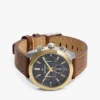 Relógio cronógrafo com bracelete em pele de 40 mm Relógio cronógrafo com bracelete em pele de 40 mm