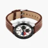 Relógio cronógrafo com bracelete em pele de 40 mm Relógio cronógrafo com bracelete em pele de 40 mm