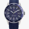 Relógio cronógrafo com bracelete em silicone de 43 mm