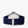 Relógio cronógrafo com bracelete em silicone de 43 mm