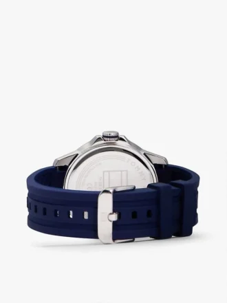 Relógio cronógrafo com bracelete em silicone de 43 mm