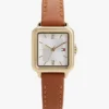 Relógio de vestir com bracelete em pele de 24 mm Relógio de vestir com bracelete em pele de 24 mm