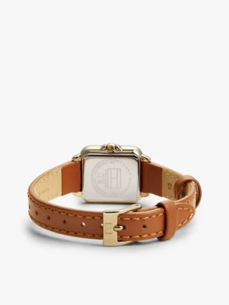 Relógio de vestir com bracelete em pele de 24 mm