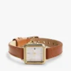 Relógio de vestir com bracelete em pele de 24 mm Relógio de vestir com bracelete em pele de 24 mm