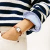 Relógio de vestir com bracelete em pele de 24 mm Relógio de vestir com bracelete em pele de 24 mm