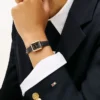 Relógio de vestir com bracelete em pele de 24 mm Relógio de vestir com bracelete em pele de 24 mm