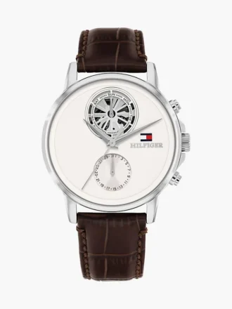 Relógio de vestir com bracelete em pele de 40 mm