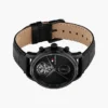 Relógio de vestir com bracelete em pele de 40 mm