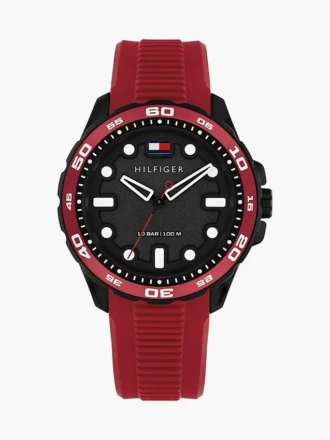 Relógio desportivo de 42 mm com bracelete em silicone