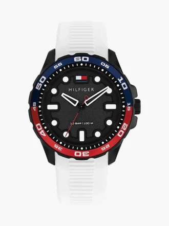 Relógio desportivo de 42 mm com bracelete em silicone