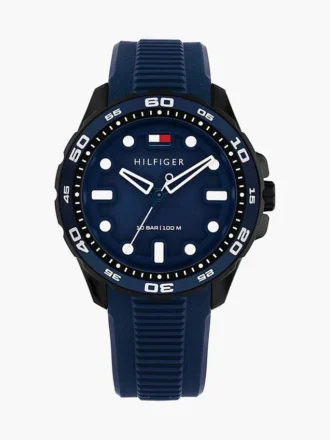 Relógio desportivo de 42 mm com bracelete em silicone