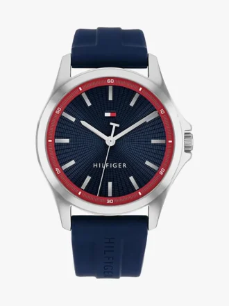 Relógio desportivo de 43 mm com bracelete em silicone