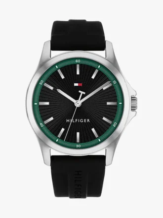 Relógio desportivo de 43 mm com bracelete em silicone